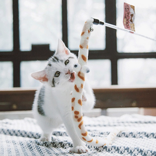 Plush Teaser Interactive Cat Toy Wand