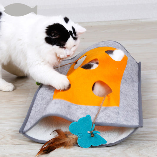 Felt Cloth Cat Play Bag