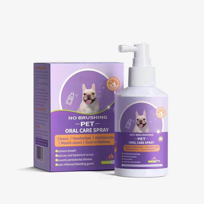 🔥Pets Teeth Cleaning Spray for Cats& Dogs, Eliminate Bad Breath, Targets Tartar & Plaque, Without Brushing🔥
