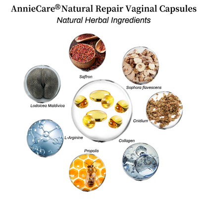 Upgraded AnnieCare Instant Itching Stopper & Natural Detox & Firming Repair & Pink and Tender Natural Capsules