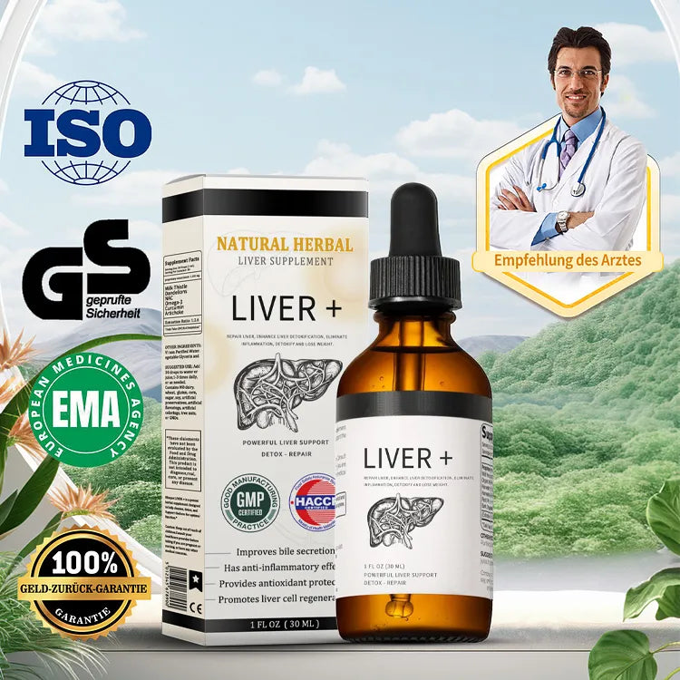 AnnieCare® Natürliches Leber-Kräuterpräparat – Starke Leberunterstützung – Entgiftung & Regeneration – Unterstützt gesunde Blutzucker- und Blutfettwerte