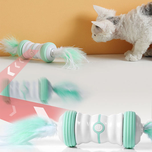 Automatic Interactive Toys With Feather For Cats