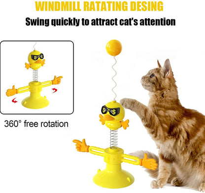 Windmill Chick Interactive Cat Toy