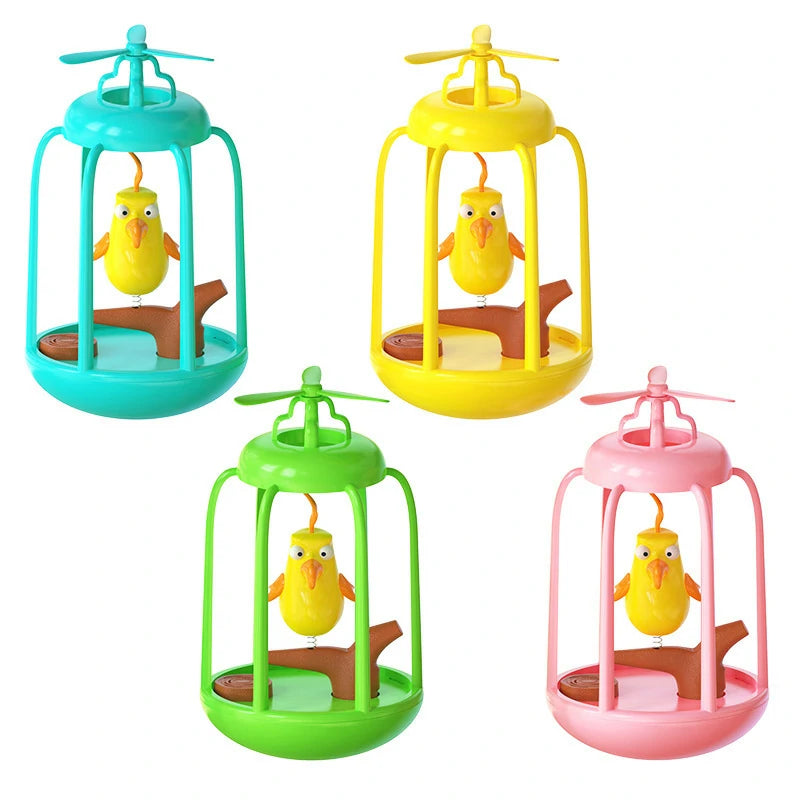 Interactive Birdcage Squeaky Toy for Indoor Cats